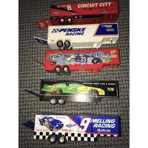 Racing Toys Lot Of 5 Tractor Trailers NASCAR